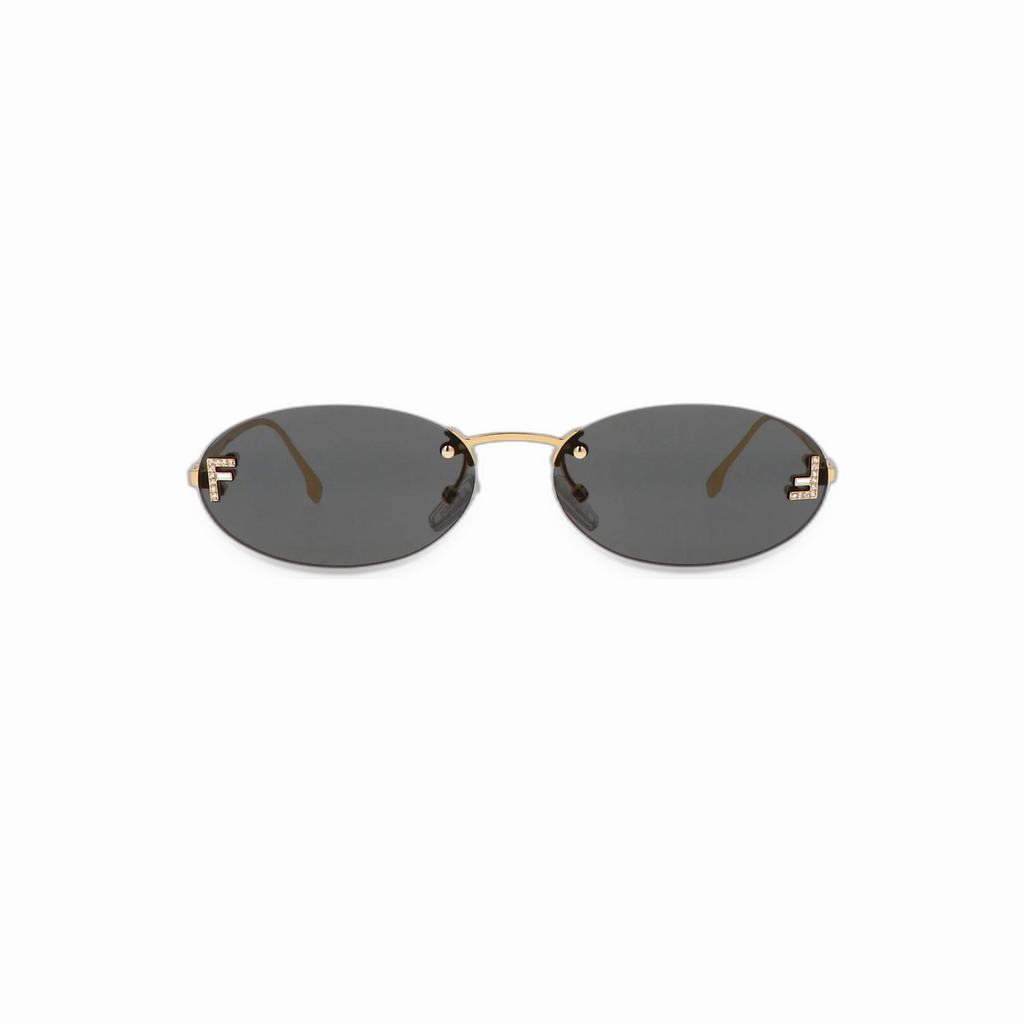 FENDI FE4075US 30A | METAL OVAL DOURADO
