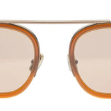 Óculos Zegna - Caramelo Metal e Acetato