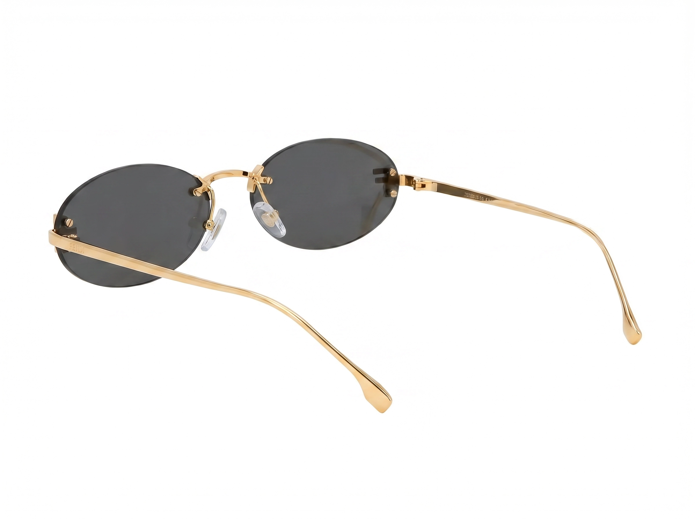 FENDI FE4075US 30A | METAL OVAL DOURADO