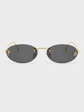 Óculos de Sol FENDI First Crystal FE4075US 30A — Oval Dourado